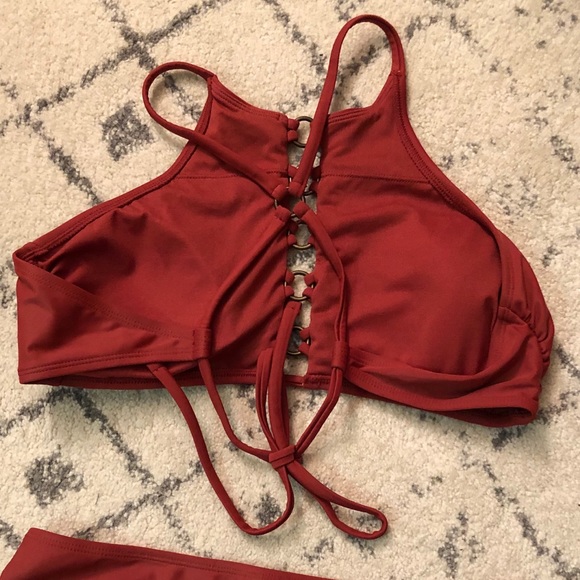 Rust Colored Bikini with Metal Details - Picture 3 of 3